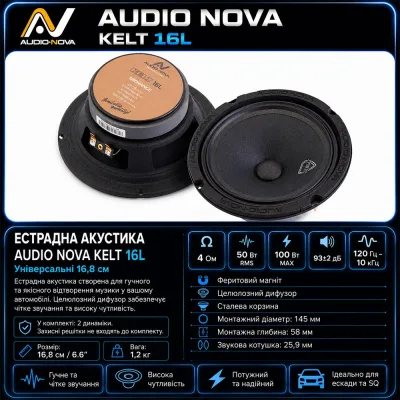 Естрадна акустика AUDIO NOVA KELT 16L — фото 8 з 8