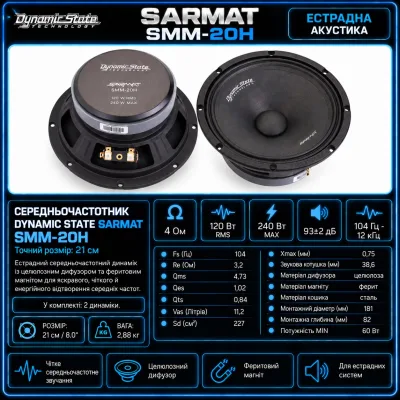 Естрадна акустика Dynamic State SARMAT SMM-20H — фото 8 з 8