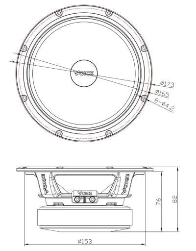 Естрадна акустика Voice SP-60AX — фото 7 з 8