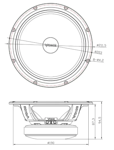 Естрадна акустика Voice SP-80AX — фото 7 з 8