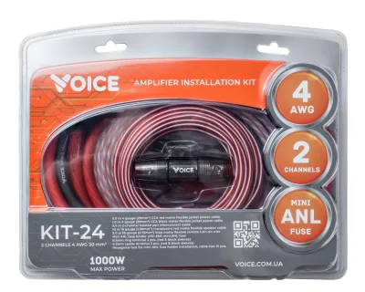Комплект для 2-канального підсилювача Voice KIT-24 — фото 2 з 2