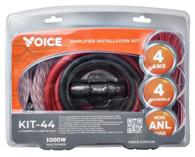 Комплект для 4-канального підсилювача Voice KIT-44 — фото 2 з 2
