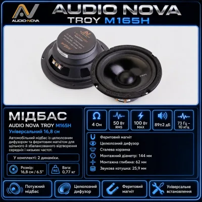 Мідбас AUDIO NOVA TROY M165H — фото 7 з 7
