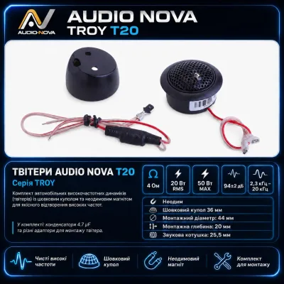 Твітери Audio Nova TROY T20 — фото 4 з 4